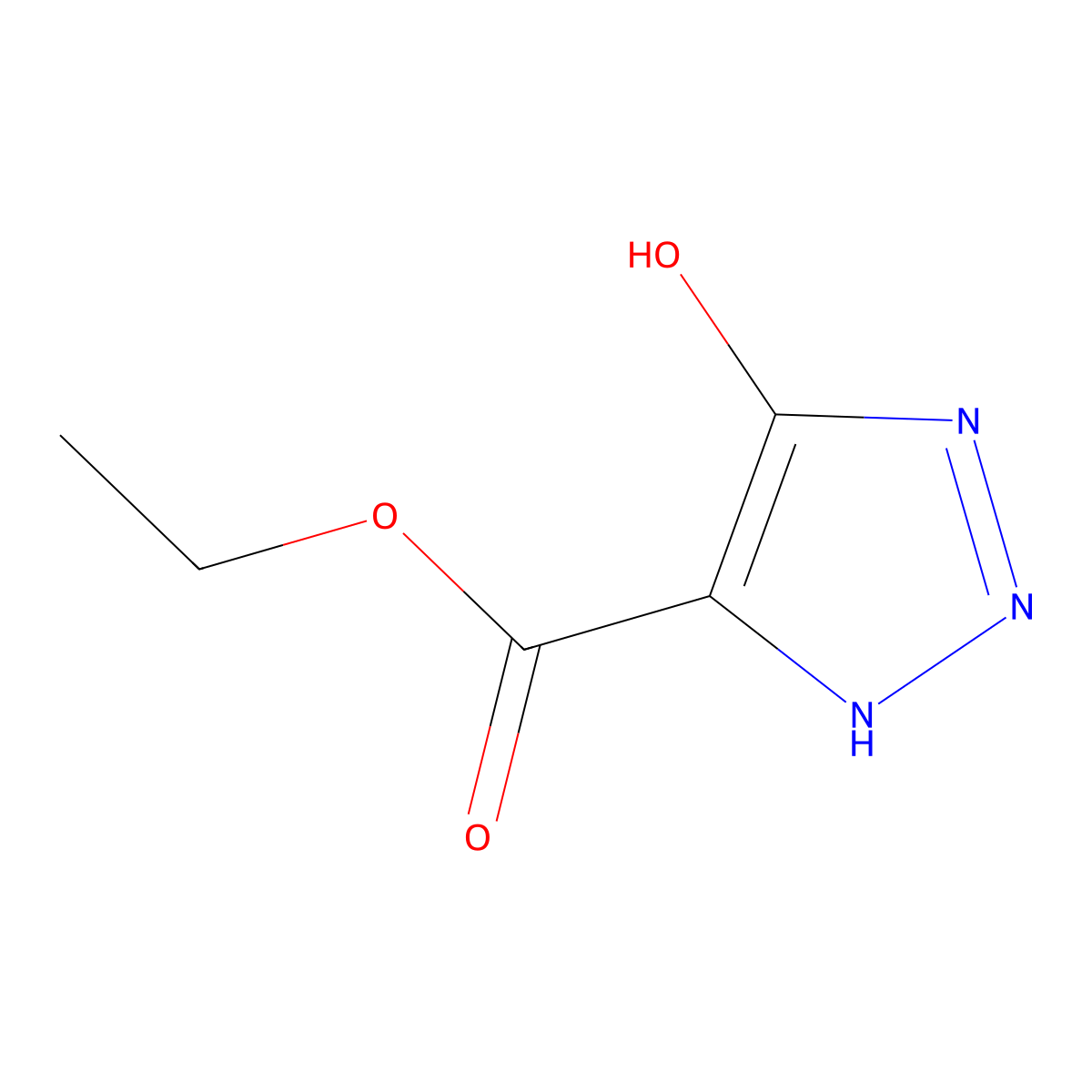 ethyl 4-hydroxy-1H-1,2,3-triazole-5-carboxylate molecular structure, CAS 81581-10-4