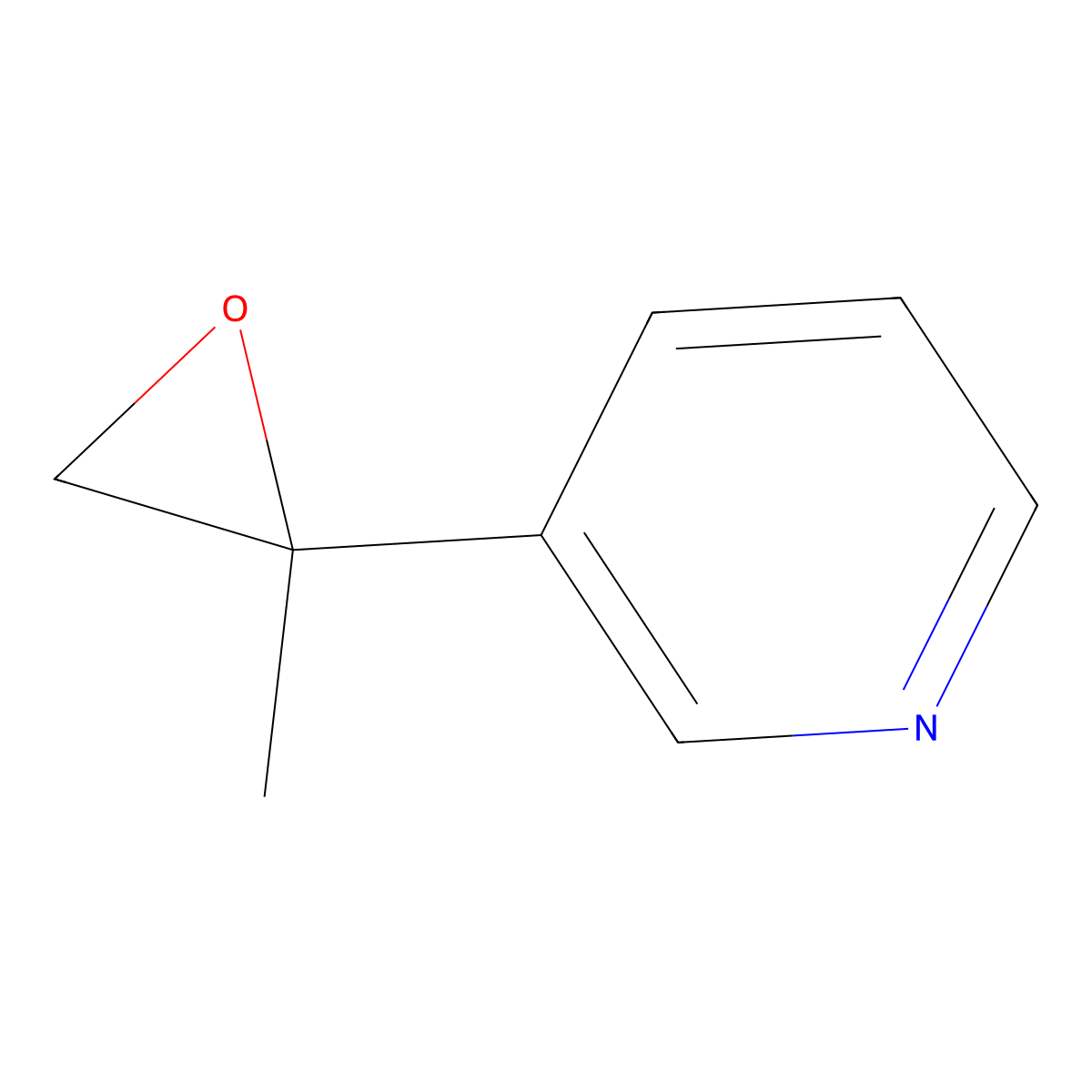 3-(2-Methyloxiran-2-yl)pyridine molecular structure, CAS 81589-36-8