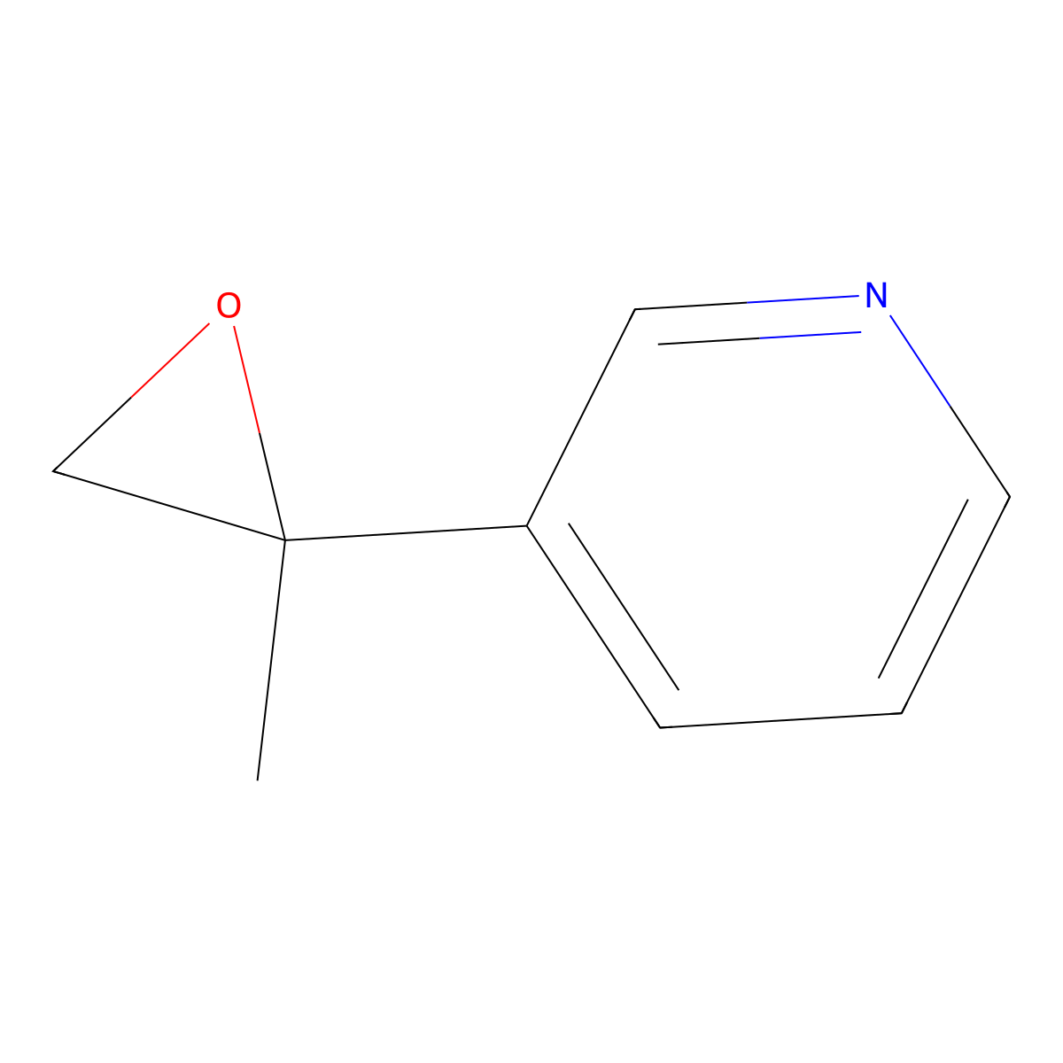 3-(2-Methyloxiran-2-yl)pyridine molecular structure, CAS 81589-36-8