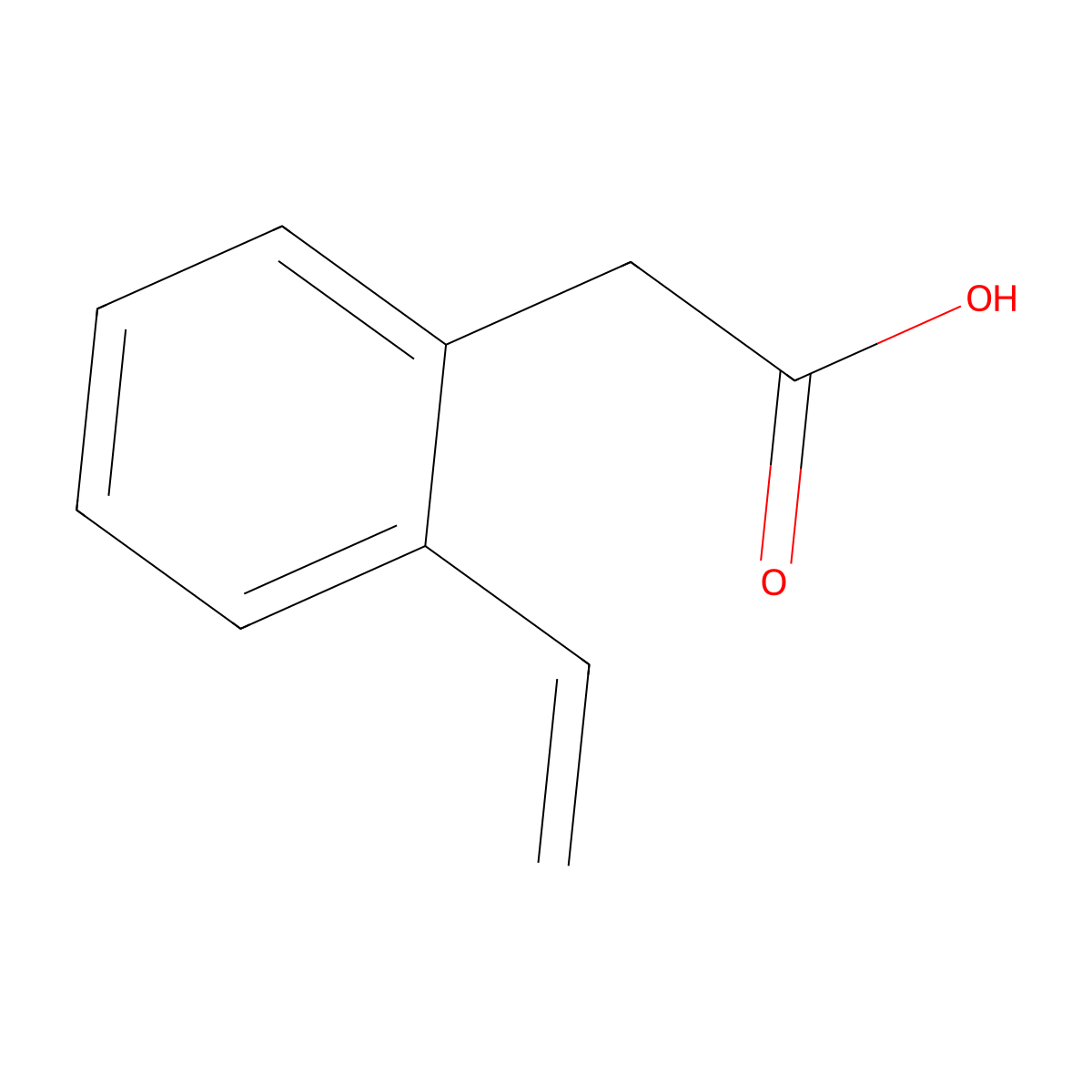 (2-Ethenylphenyl)acetic acid molecular structure, CAS 81598-12-1