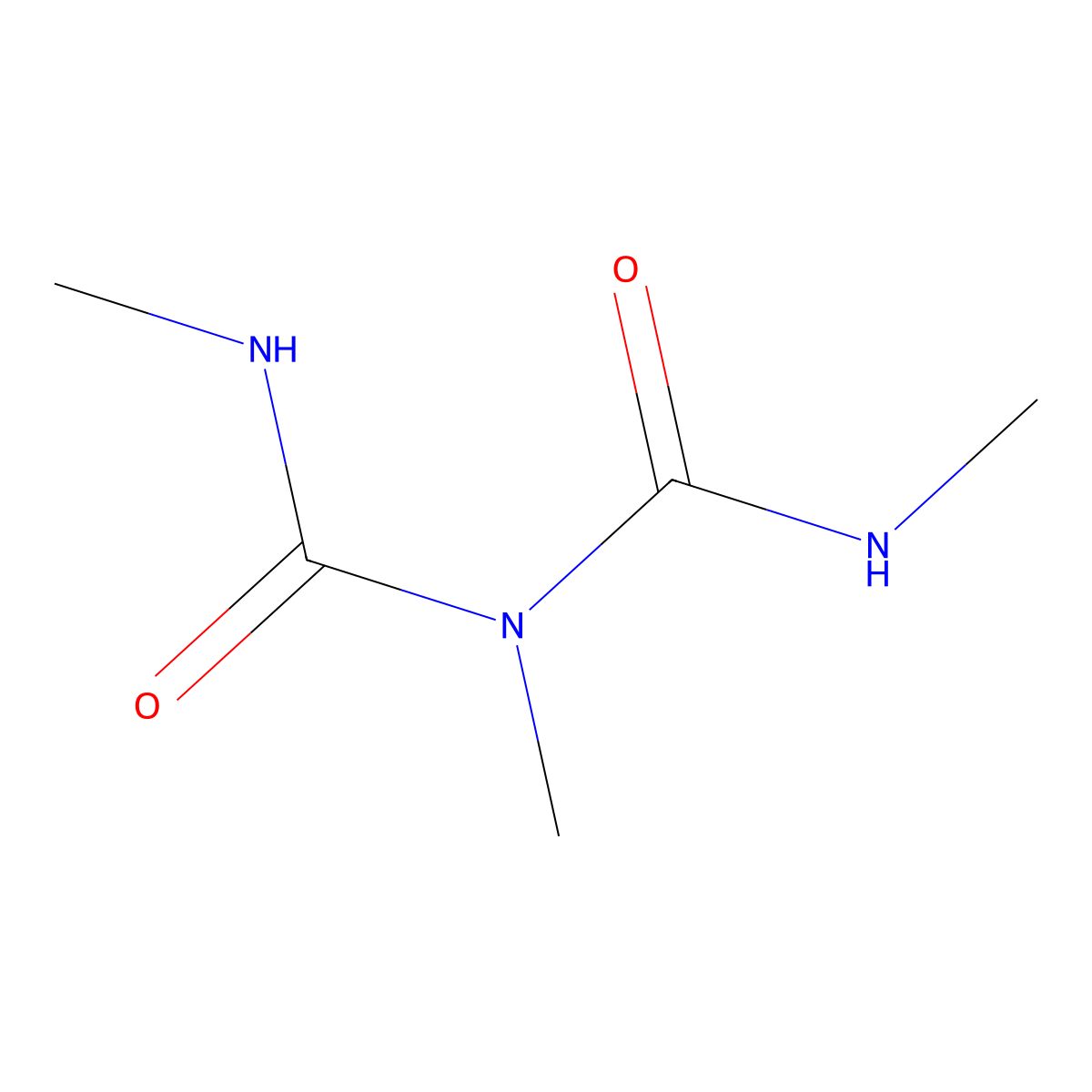 1,3-Dimethyl-1-(methylcarbamoyl)urea molecular structure, CAS 816-00-2
