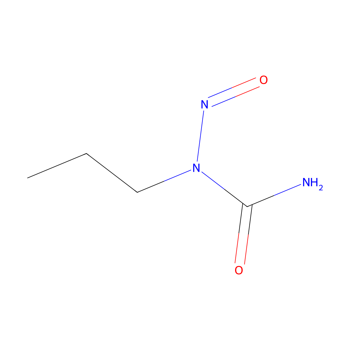 N-Nitroso-N-propylurea molecular structure, CAS 816-57-9