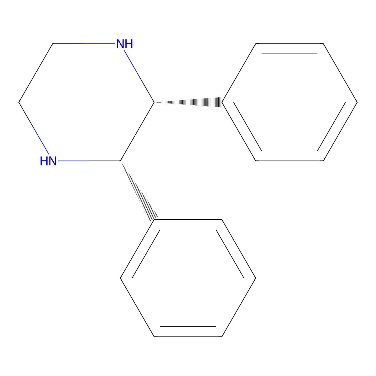 (2R,3S)-2,3-Diphenylpiperazine molecular structure, CAS 81601-99-2