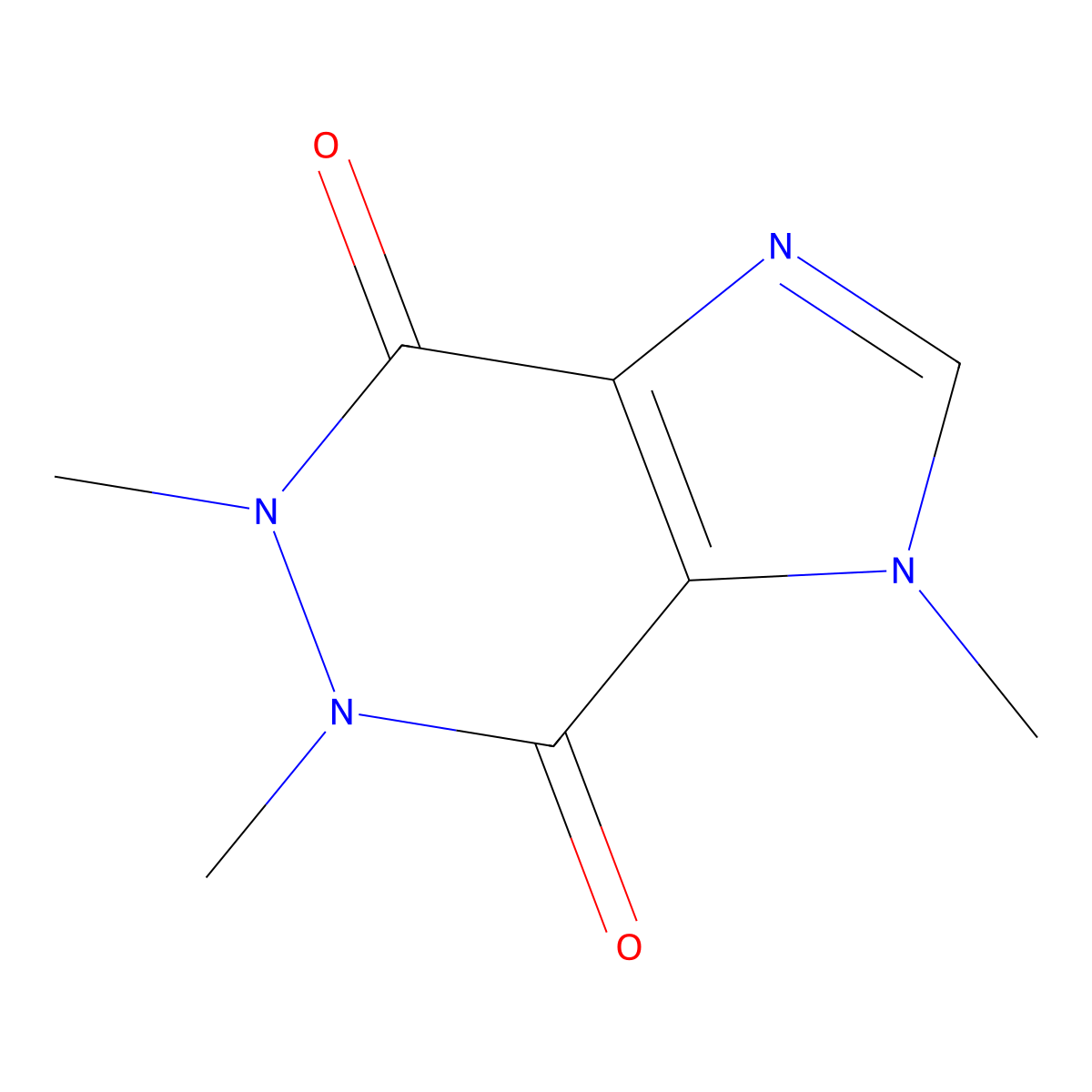1,5,6-trimethyl-1H,4H,5H,6H,7H-imidazo[4,5-d]pyridazine-4,7-dione molecular structure, CAS 81609-12-3