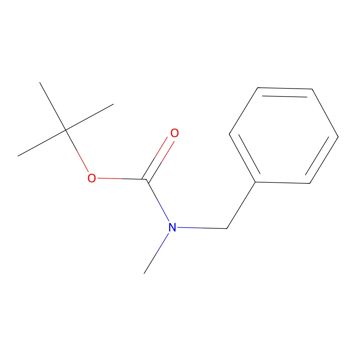 Methylbenzylcarbamic acid tert-butyl ester molecular structure, CAS 81616-14-0