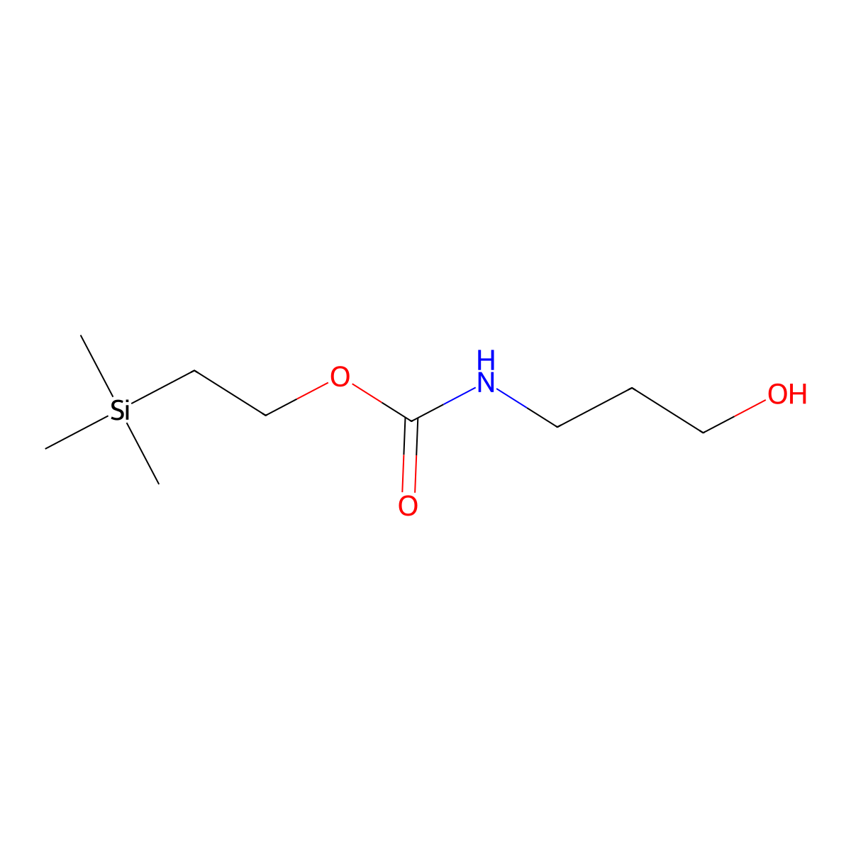 3-[N-[[2-(Trimethylsilyl)ethoxy]carbonyl]amino]propanol molecular structure, CAS 81616-21-9