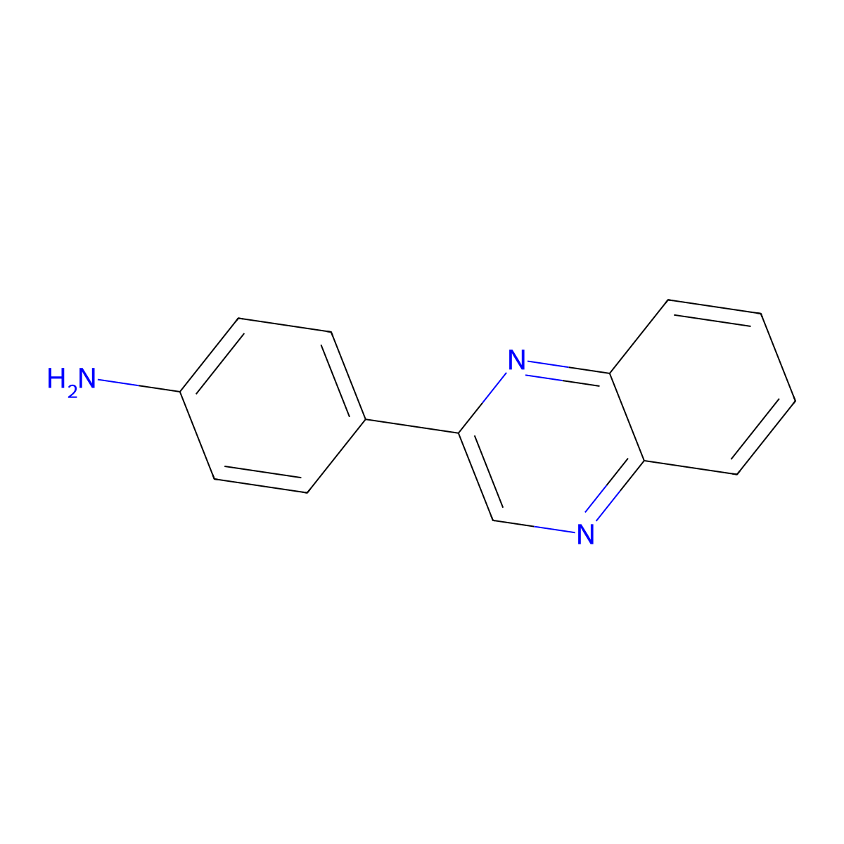4-(Quinoxalin-2-yl)aniline molecular structure, CAS 81622-74-4