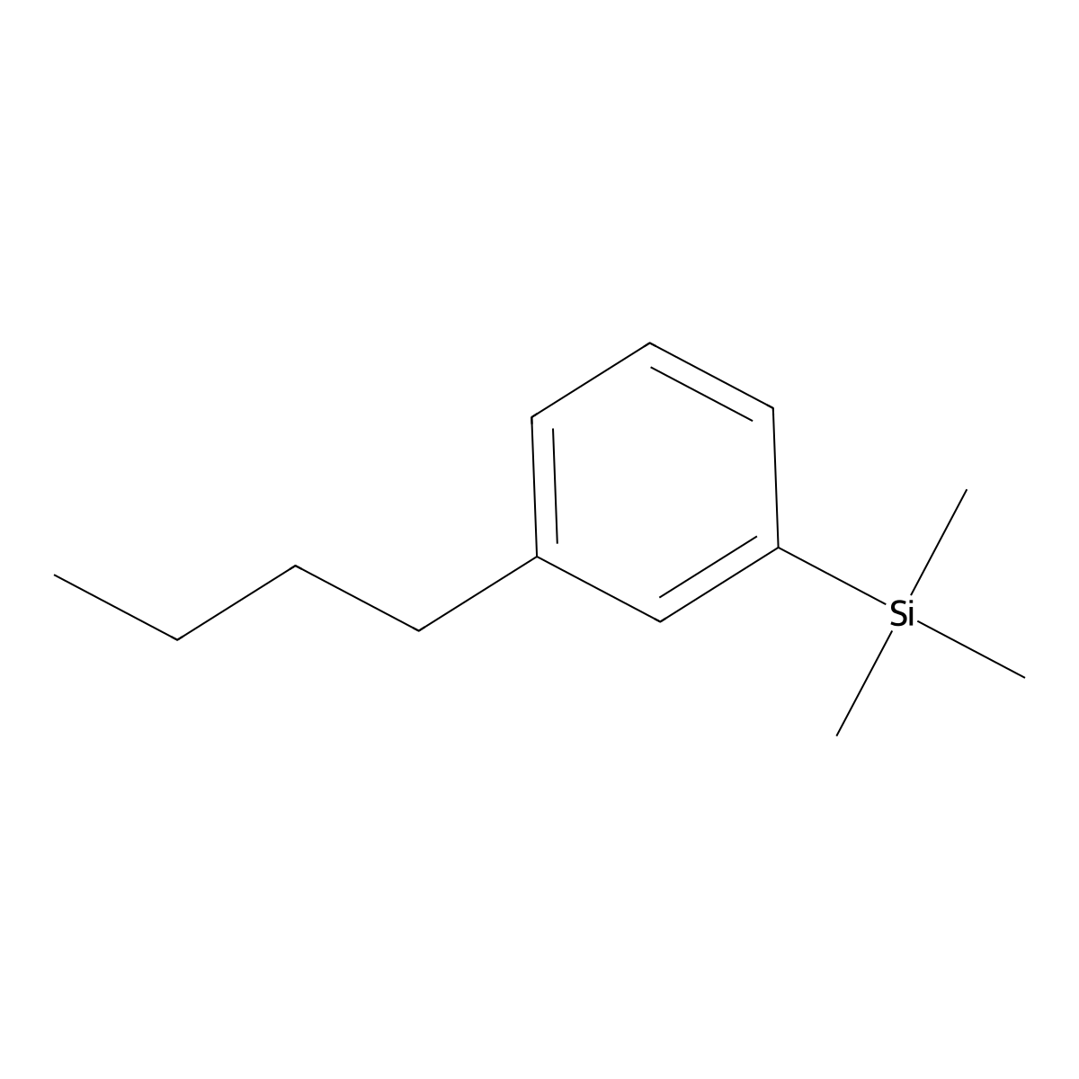 (3-Butylphenyl)trimethylsilane molecular structure, CAS 81631-73-4