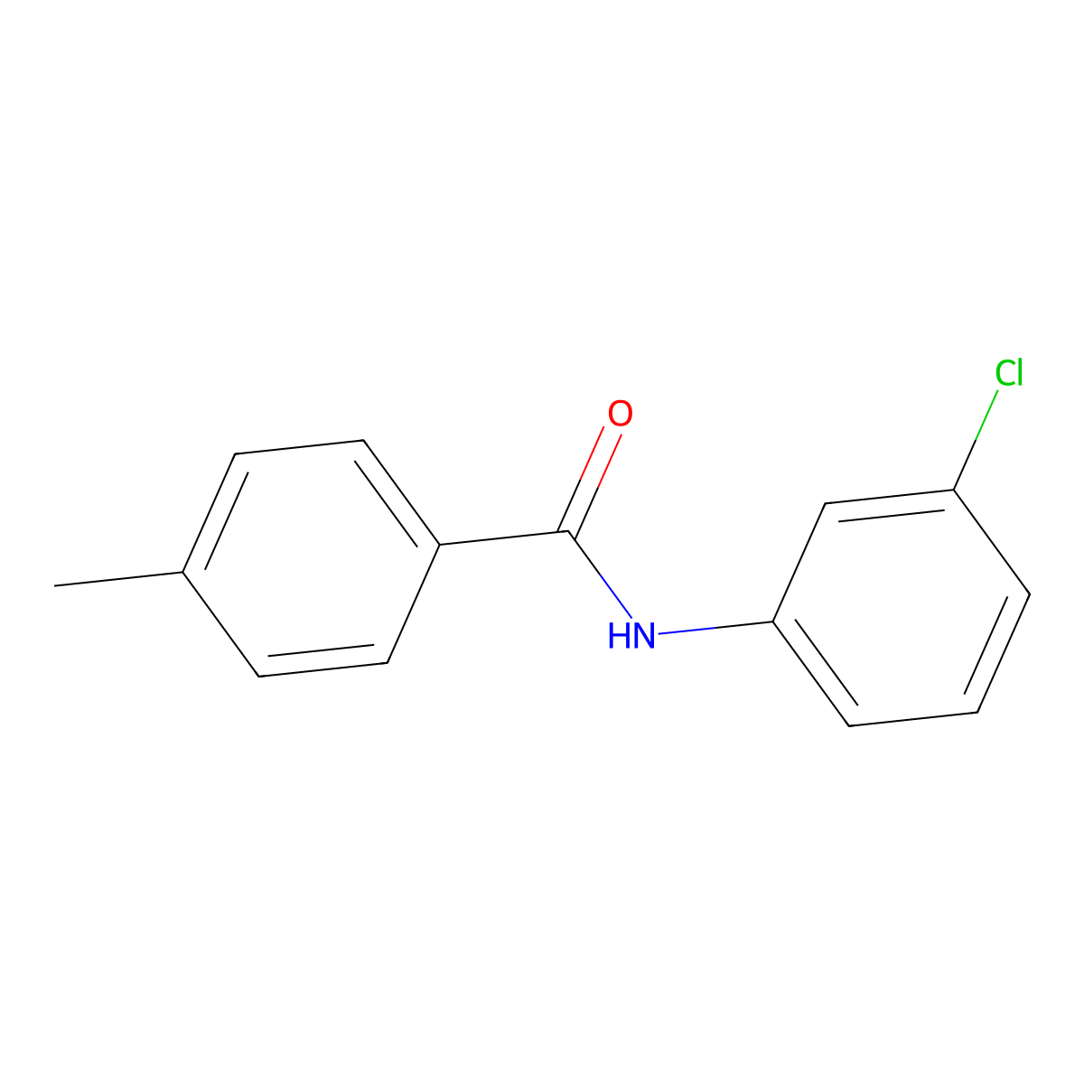 N-(3-chlorophenyl)-4-methylbenzamide molecular structure, CAS 81636-13-7