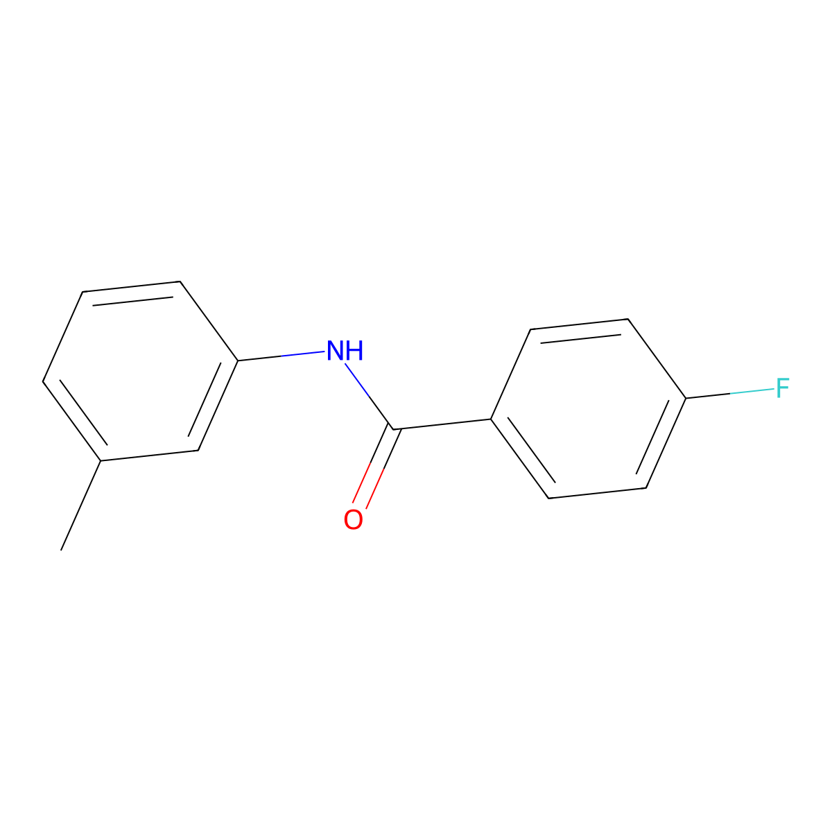 4-fluoro-N-(3-methylphenyl)benzamide molecular structure, CAS 81636-15-9