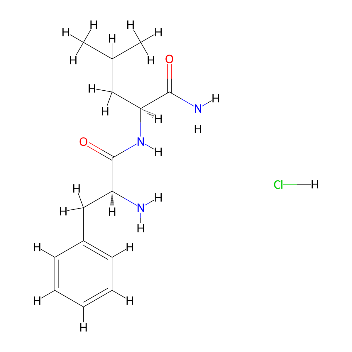 Phe-Leu amide hydrochloride molecular structure, CAS 81638-86-0