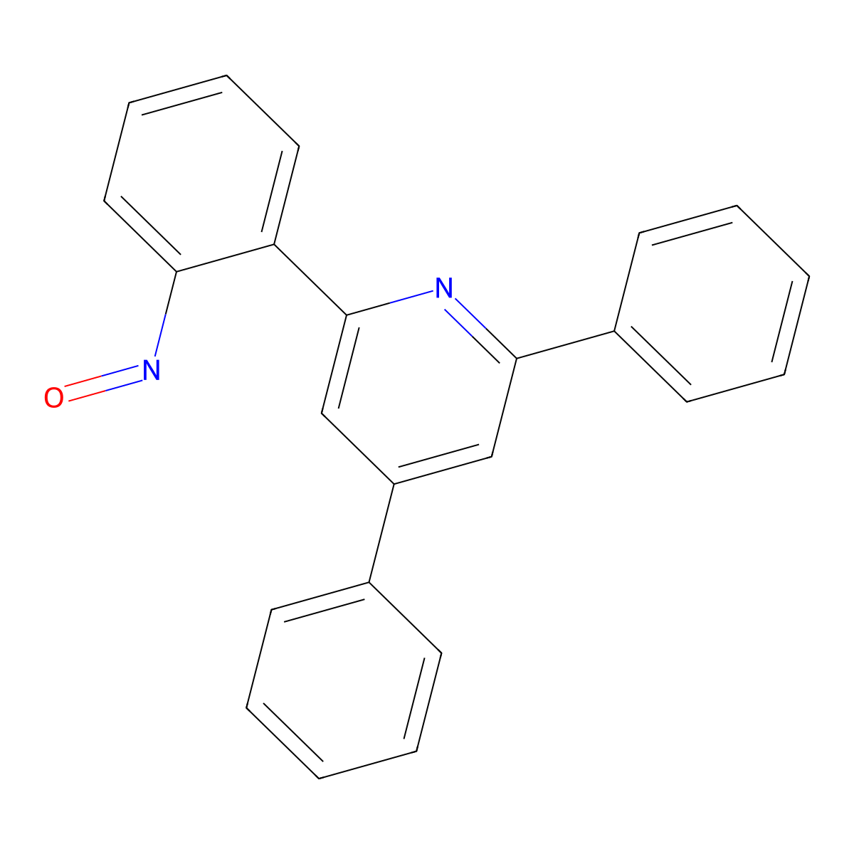 2-(2-Nitrosophenyl)-4,6-diphenylpyridine molecular structure, CAS 81641-19-2