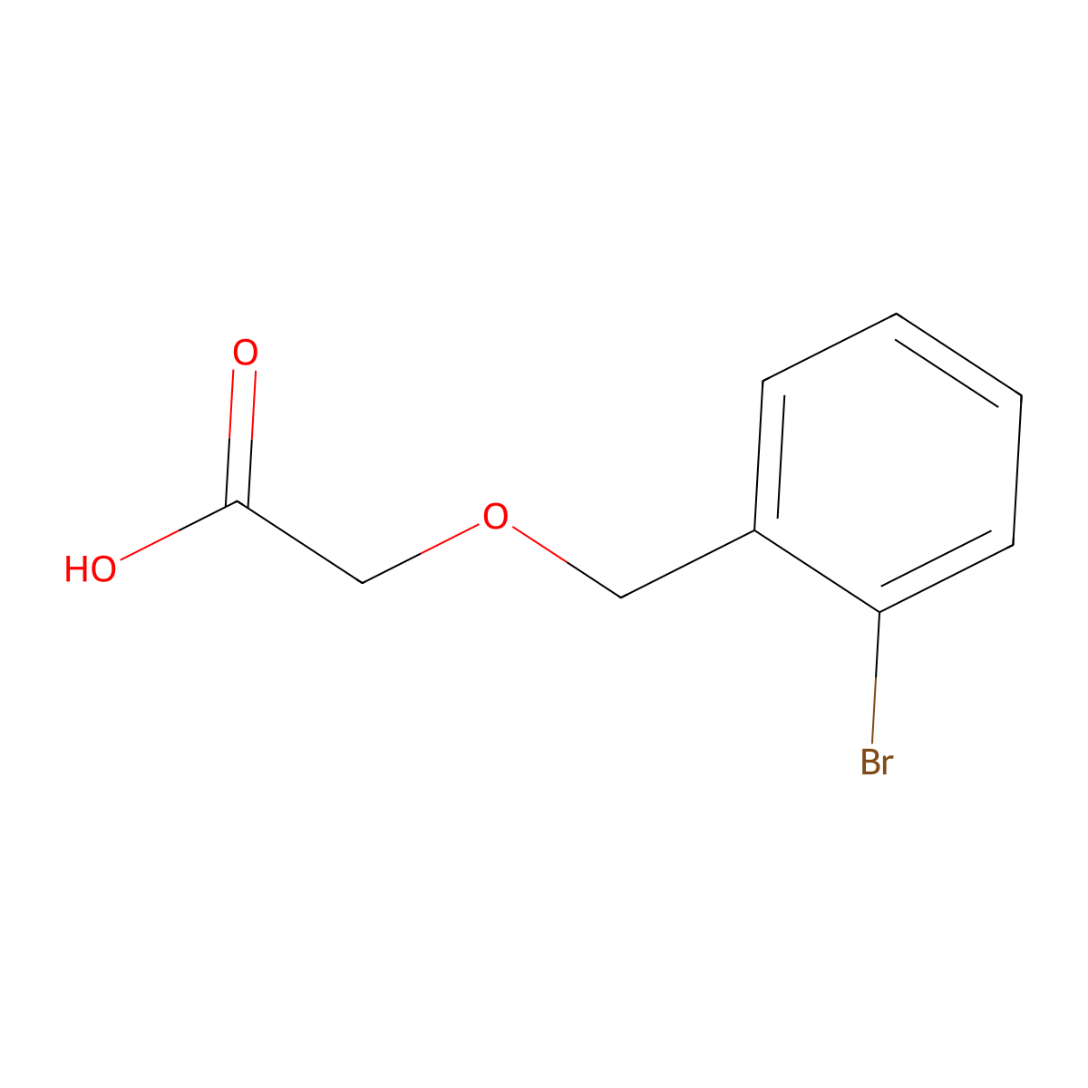 2-[(2-Bromophenyl)methoxy]acetic acid molecular structure, CAS 816417-94-4