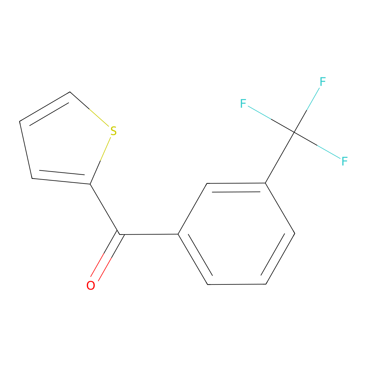 2-[3-(Trifluoromethyl)benzoyl]thiophene molecular structure, CAS 816418-49-2
