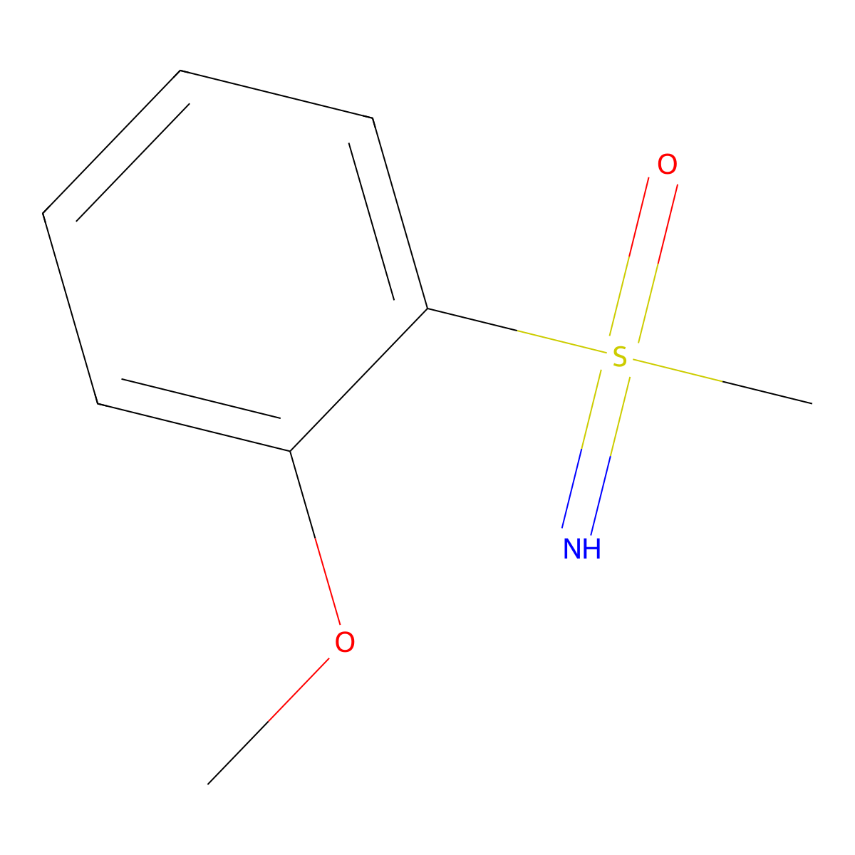Imino(2-methoxyphenyl)methyl-lambda6-sulfanone molecular structure, CAS 816418-59-4