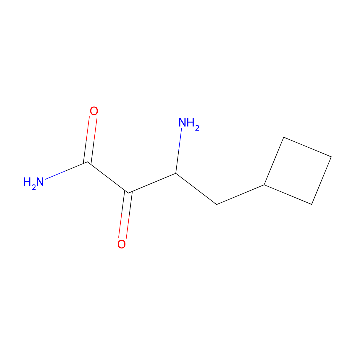3-Amino-4-cyclobutyl-2-oxobutanamide molecular structure, CAS 816444-95-8