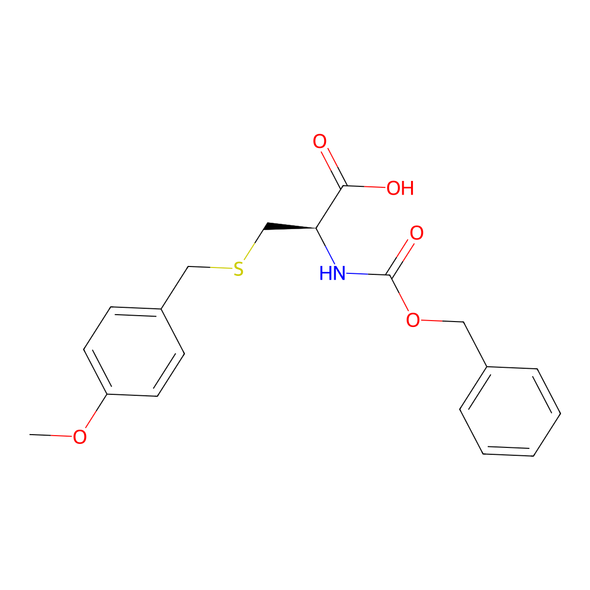 Z-Cys(pmeobzl)-OH molecular structure, CAS 816446-81-8