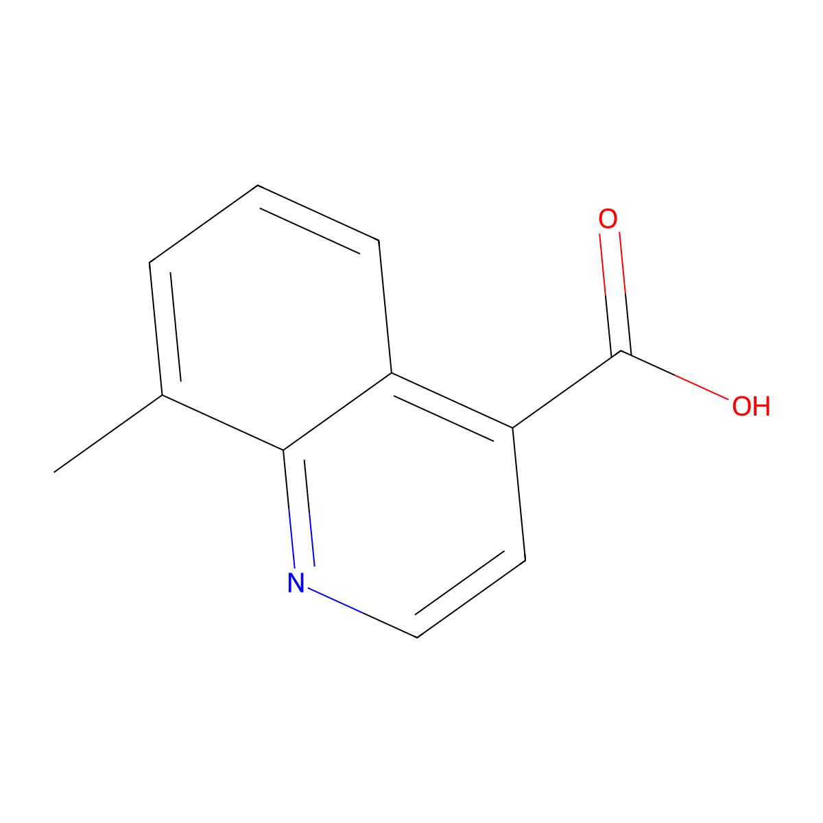 8-Methylquinoline-4-carboxylic acid molecular structure, CAS 816448-09-6