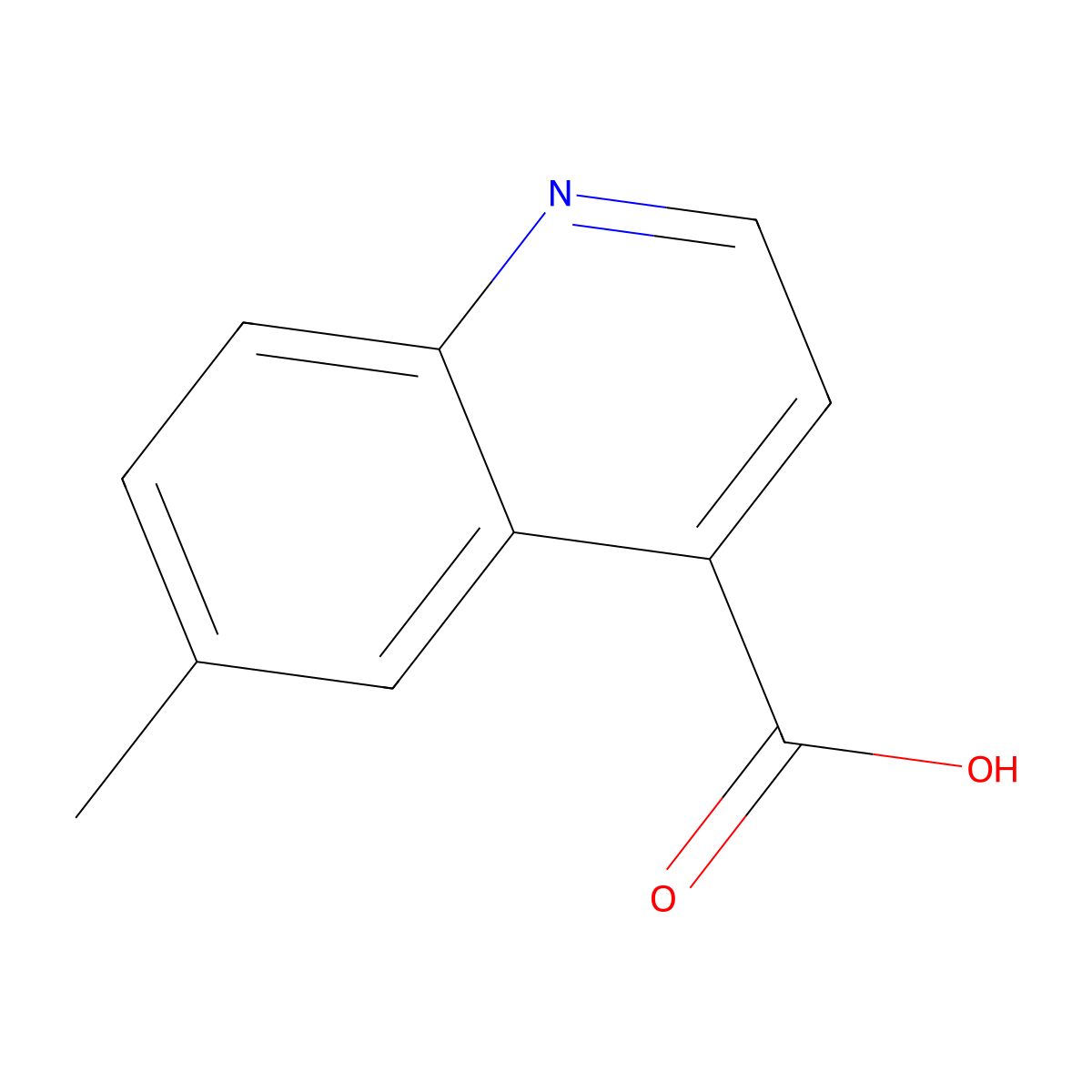 6-methylquinoline-4-carboxylic Acid molecular structure, CAS 816448-94-9