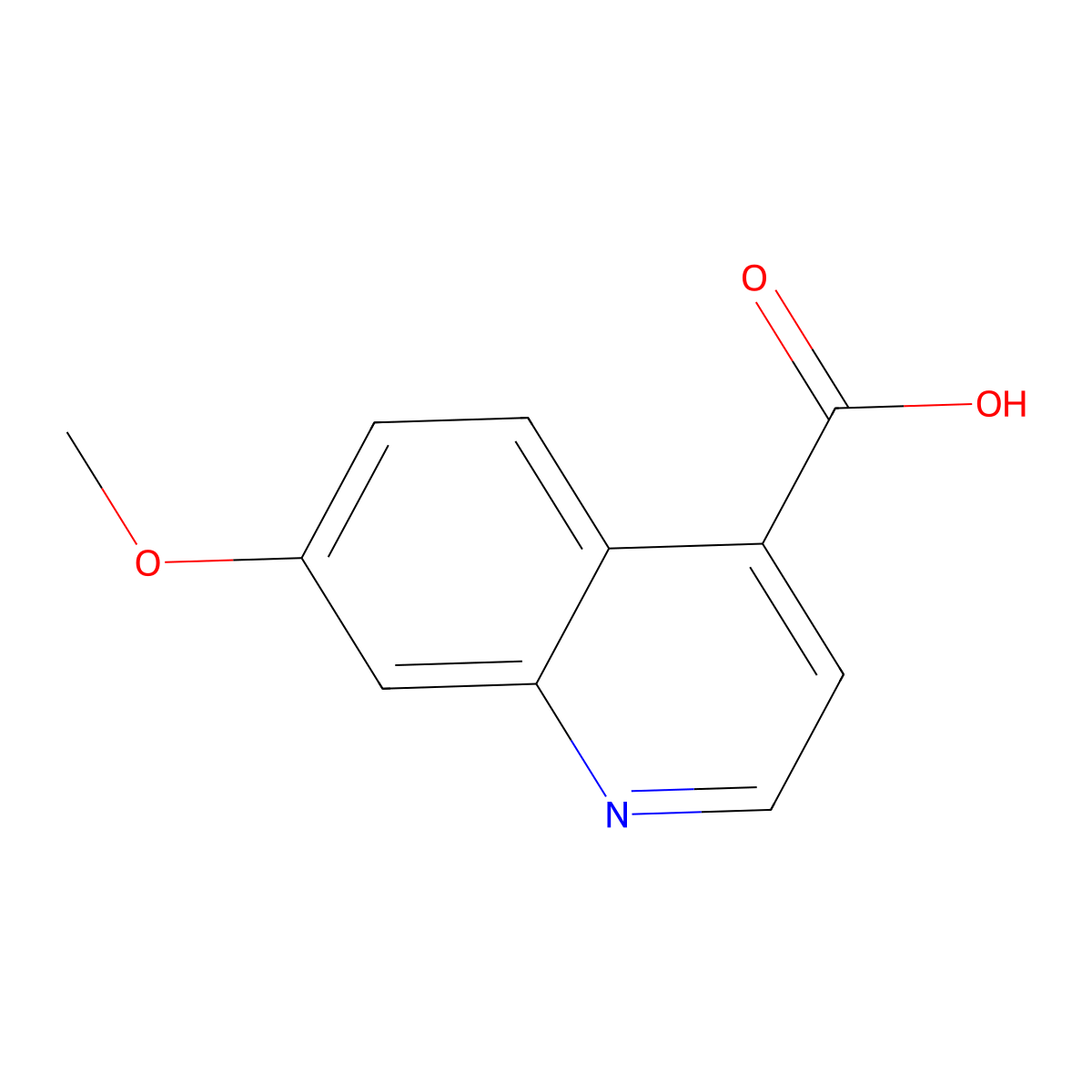 7-Methoxyquinoline-4-carboxylic acid molecular structure, CAS 816449-02-2