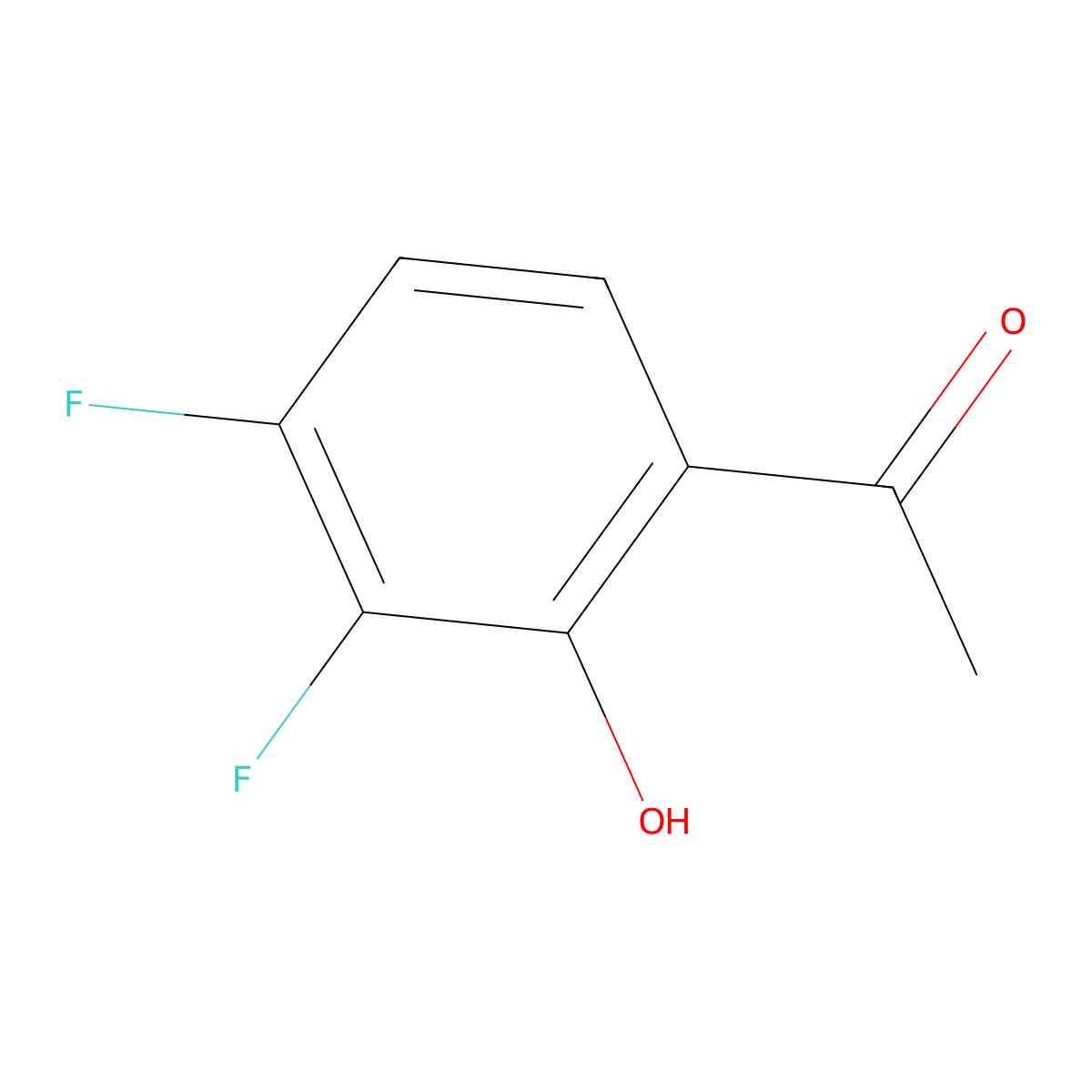 1-(3,4-Difluoro-2-hydroxyphenyl)ethanone molecular structure, CAS 816450-98-3