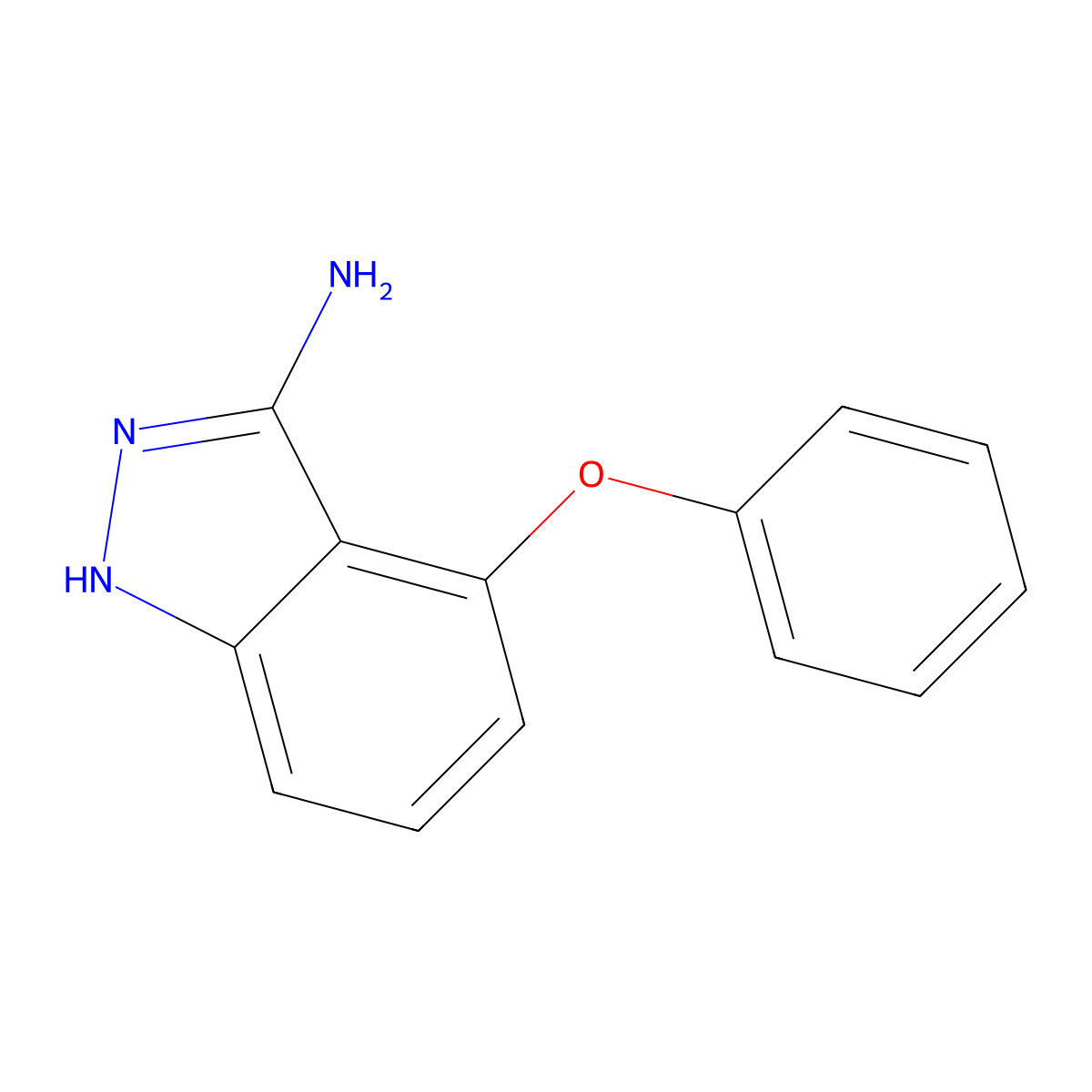 4-phenoxy-1H-indazol-3-amine molecular structure, CAS 816454-31-6