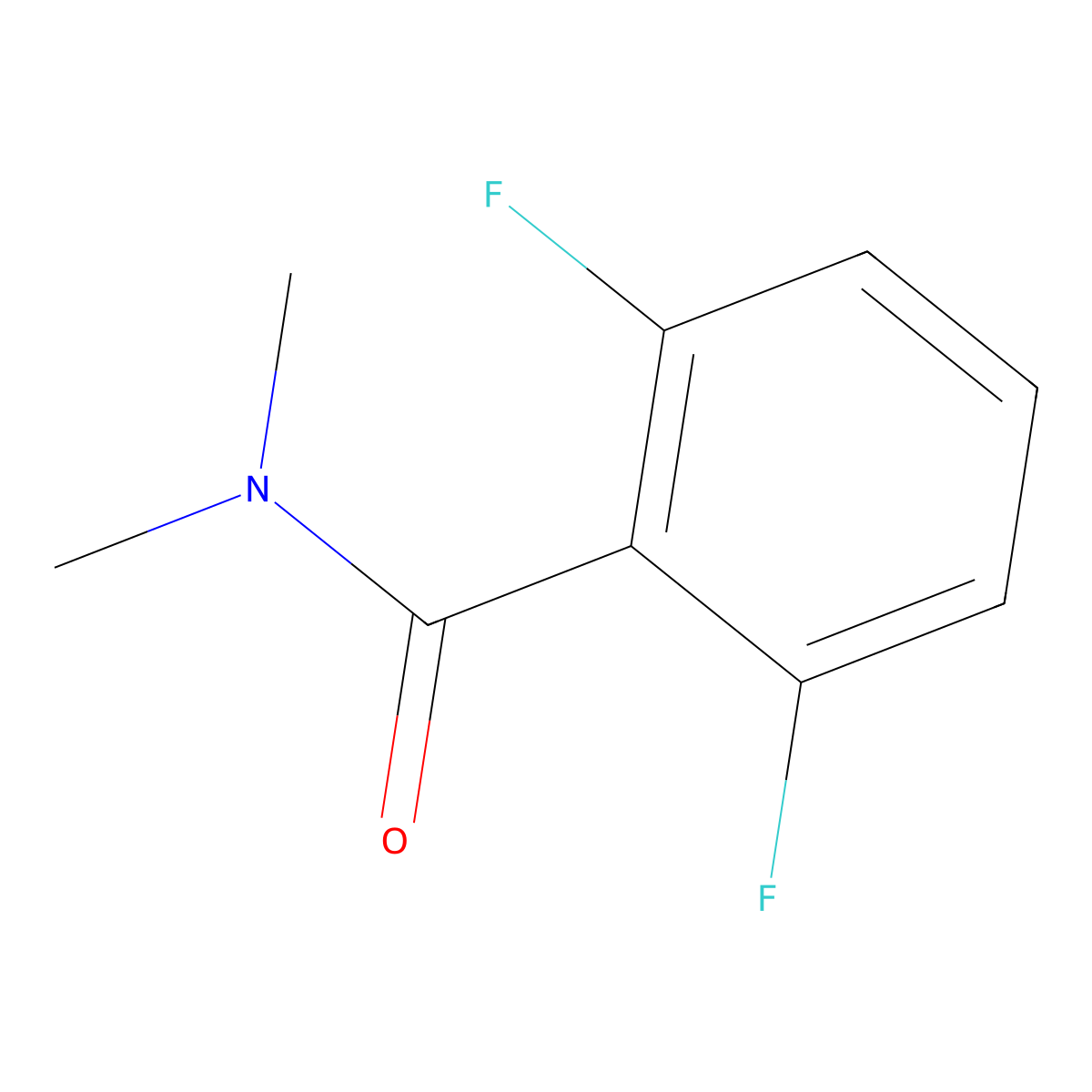 2,6-Difluoro-N,N-dimethylbenzamide molecular structure, CAS 81652-57-5