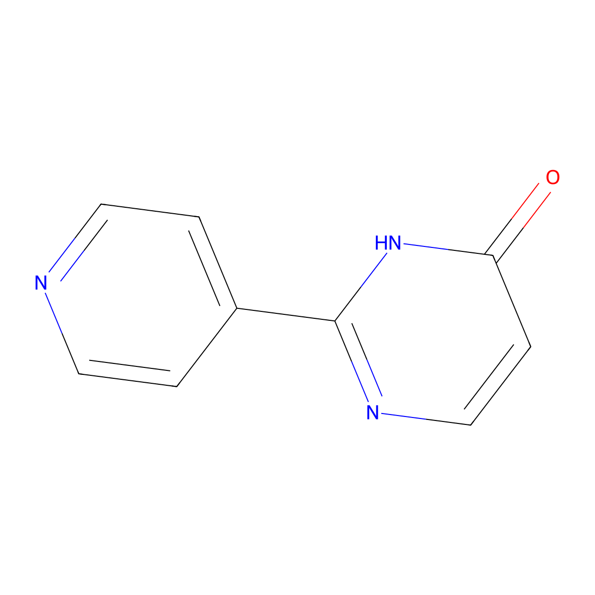 (pyridin-4-yl)-3H-pyrimidin-4-one molecular structure, CAS 81664-94-0