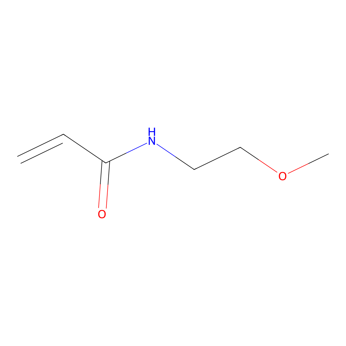 N-(2-methoxyethyl)acrylamide molecular structure, CAS 81666-02-6