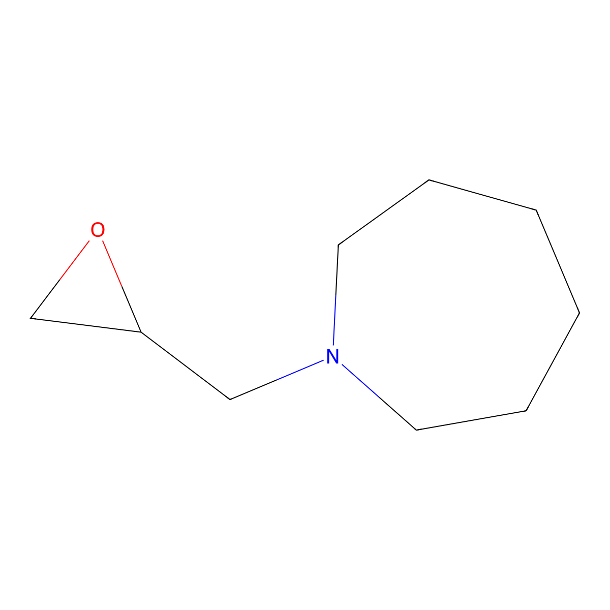 1-(Oxiran-2-ylmethyl)azepane molecular structure, CAS 81676-13-3