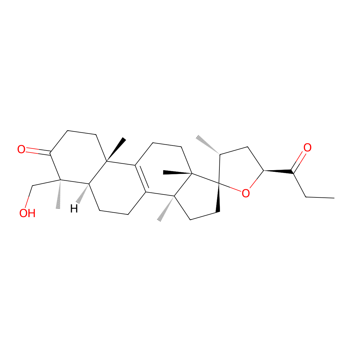 3-Dehydro-15-deoxoeucosterol molecular structure, CAS 81678-46-8