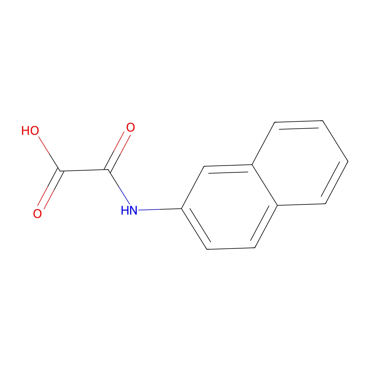 2-(2-Naphthalenylamino)-2-oxoacetic acid molecular structure, CAS 81682-60-2