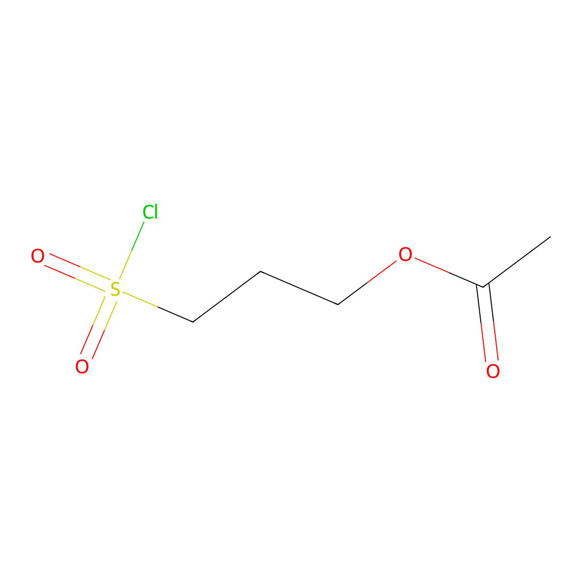 3-(Chlorosulfonyl)propyl acetate molecular structure, CAS 81692-70-8