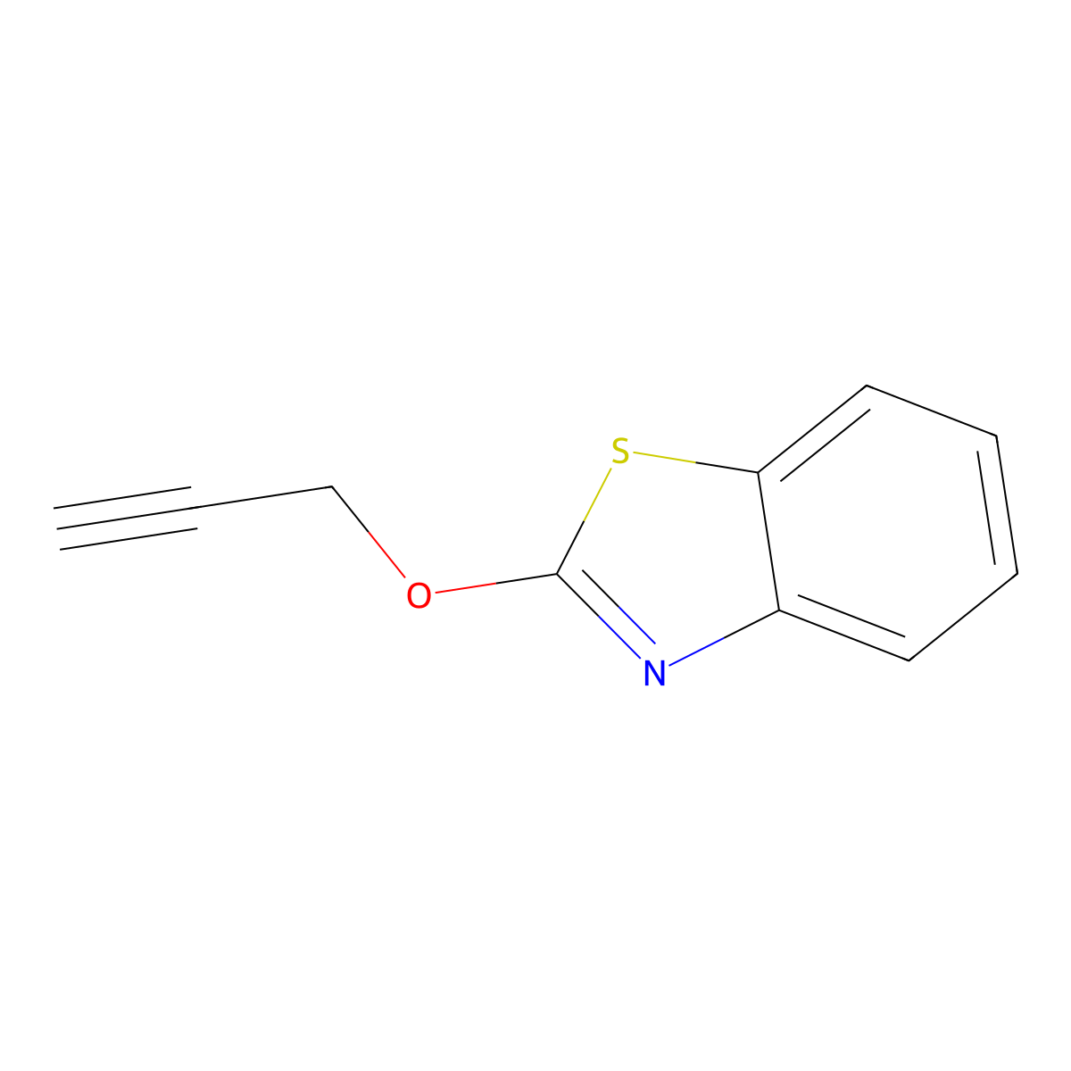 2-(2-Propynyloxy)-1,3-benzothiazole molecular structure, CAS 81697-01-0