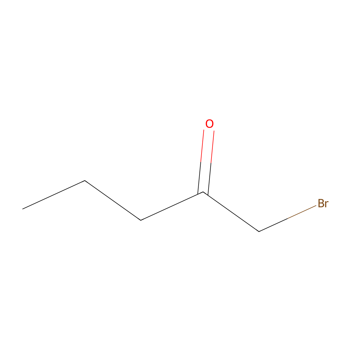 1-Bromopentan-2-one molecular structure, CAS 817-71-0
