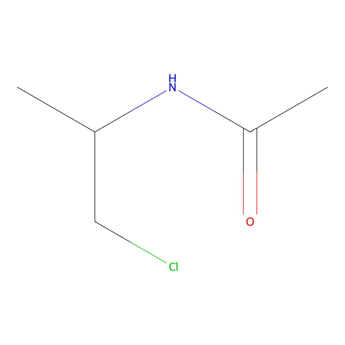 N-(1-chloropropan-2-yl)acetamide molecular structure, CAS 817-78-7