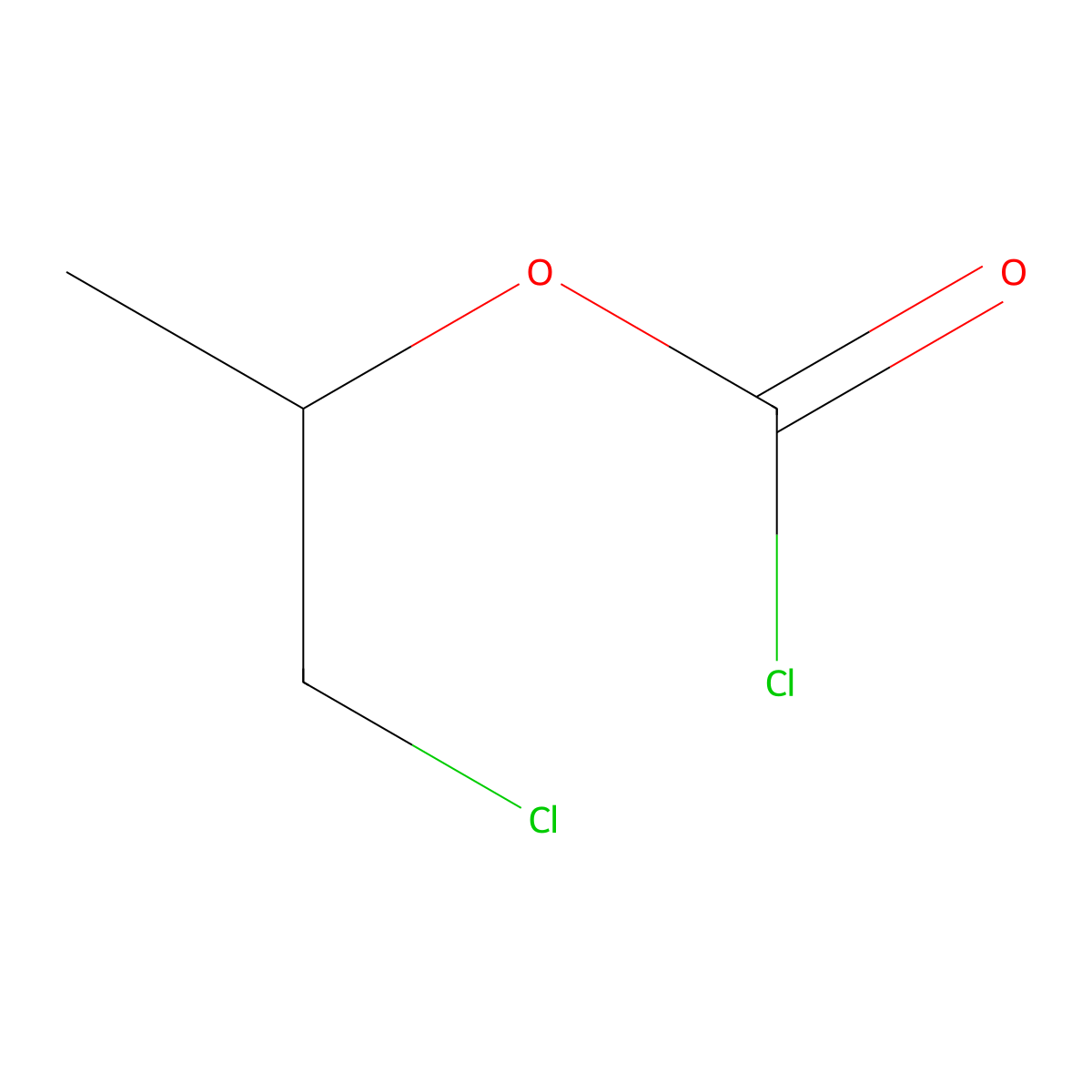 Formic acid, chloro-, 2-chloro-1-methylethyl ester molecular structure, CAS 817-80-1