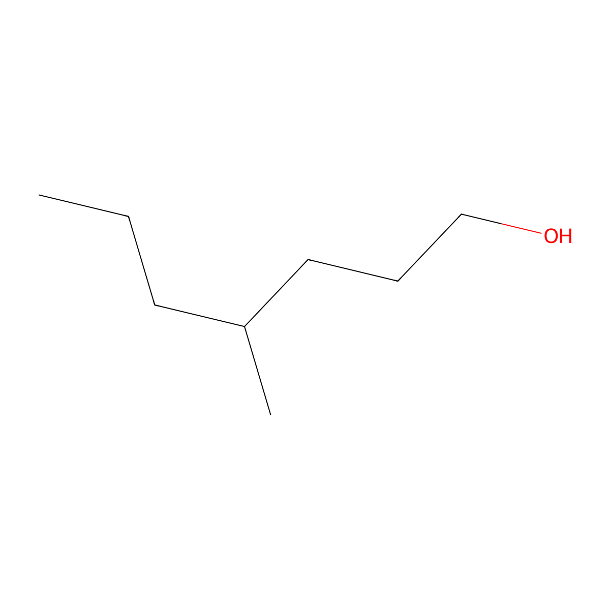 4-Methyl-1-heptanol molecular structure, CAS 817-91-4