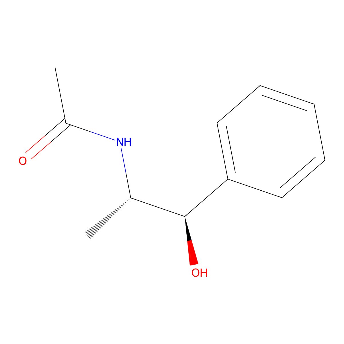 Acetamide, N-((1S,2R)-2-hydroxy-1-methyl-2-phenylethyl)- molecular structure, CAS 81703-28-8