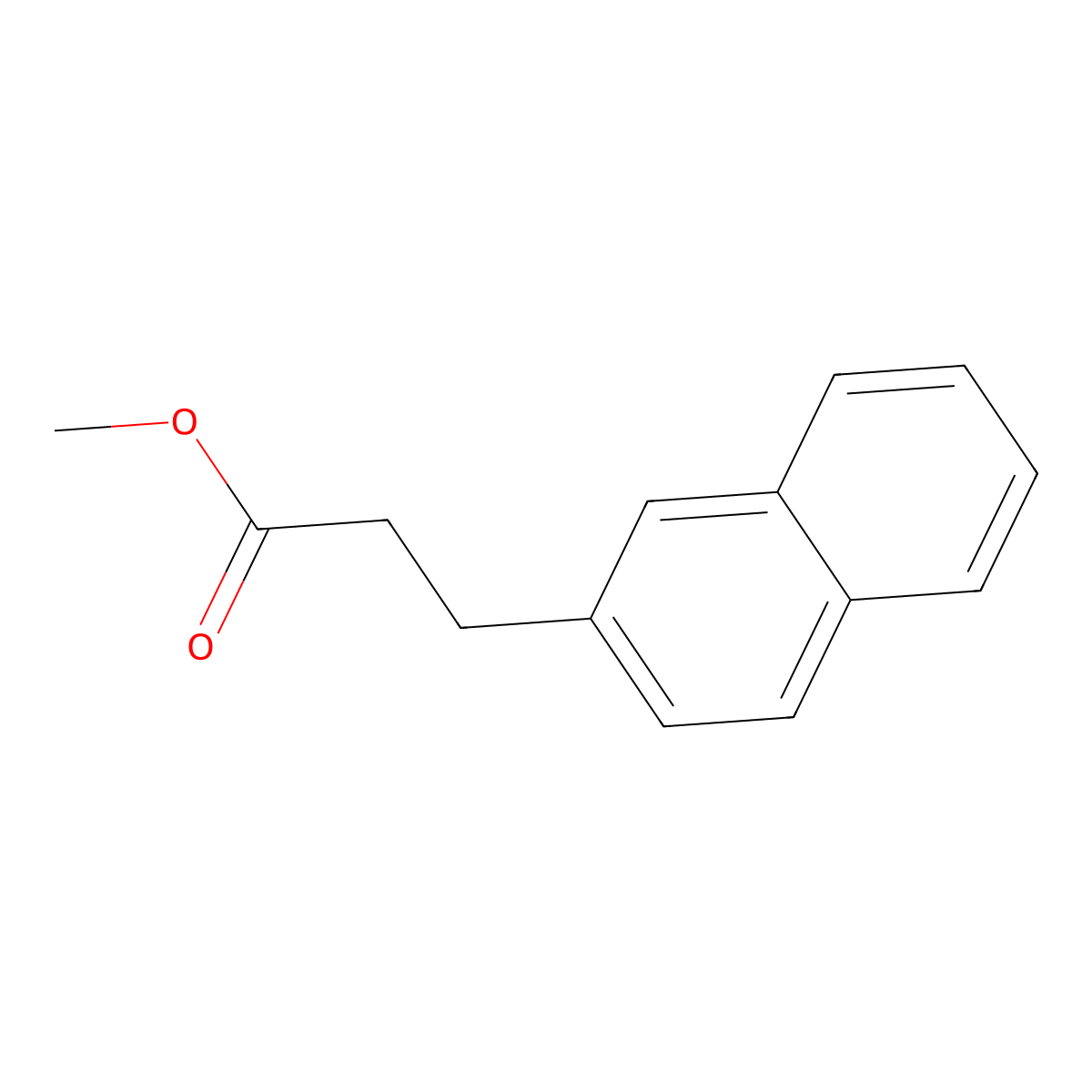 2-Naphthalenepropanoic acid, methyl ester molecular structure, CAS 81711-55-9