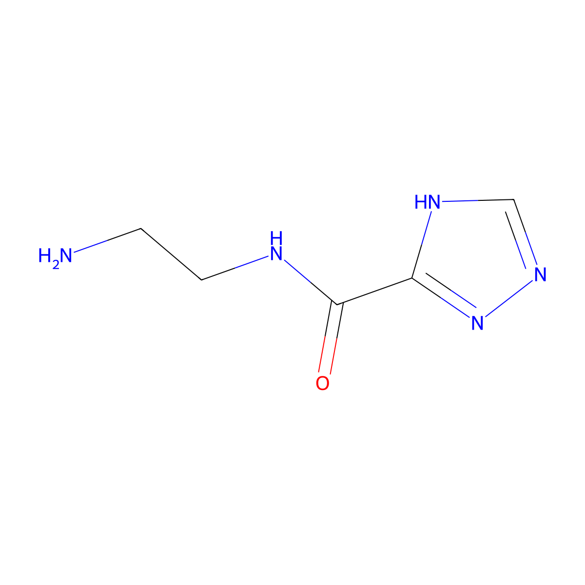 N-(2-aminoethyl)-1H-1,2,4-triazole-3-carboxamide molecular structure, CAS 817172-34-2