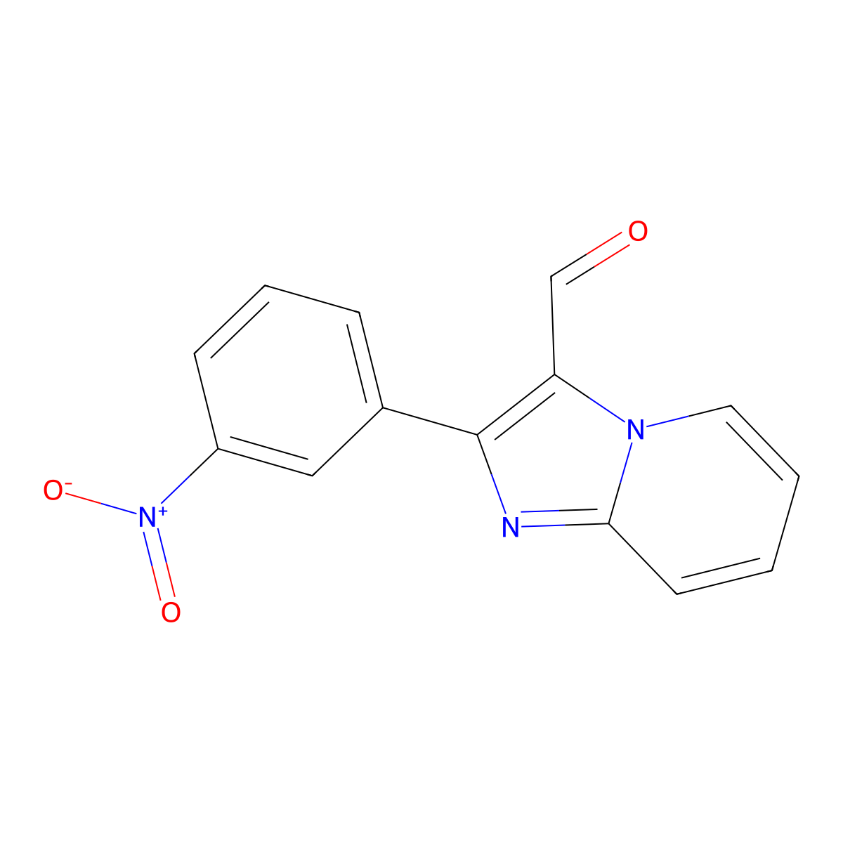 2-(3-Nitrophenyl)imidazo[1,2-a]pyridine-3-carbaldehyde molecular structure, CAS 817172-42-2