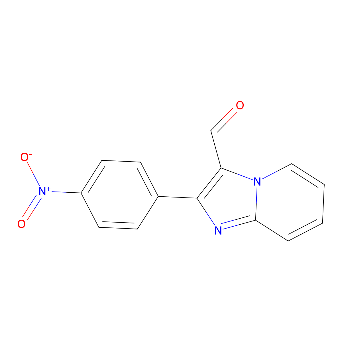 2-(4-Nitrophenyl)imidazo[1,2-a]pyridine-3-carbaldehyde molecular structure, CAS 817172-44-4