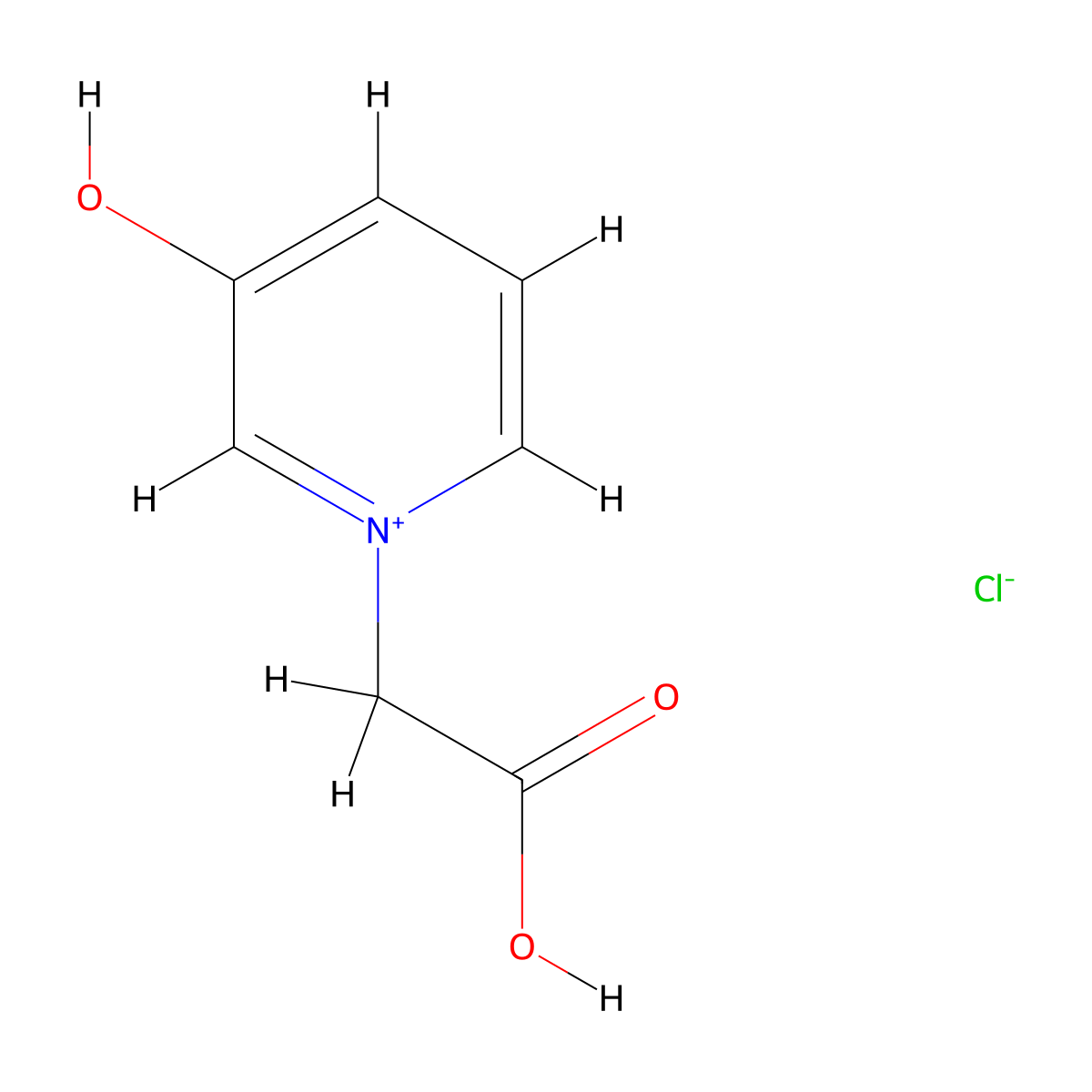 1-(Carboxymethyl)-3-hydroxypyridin-1-ium chloride molecular structure, CAS 817203-75-1