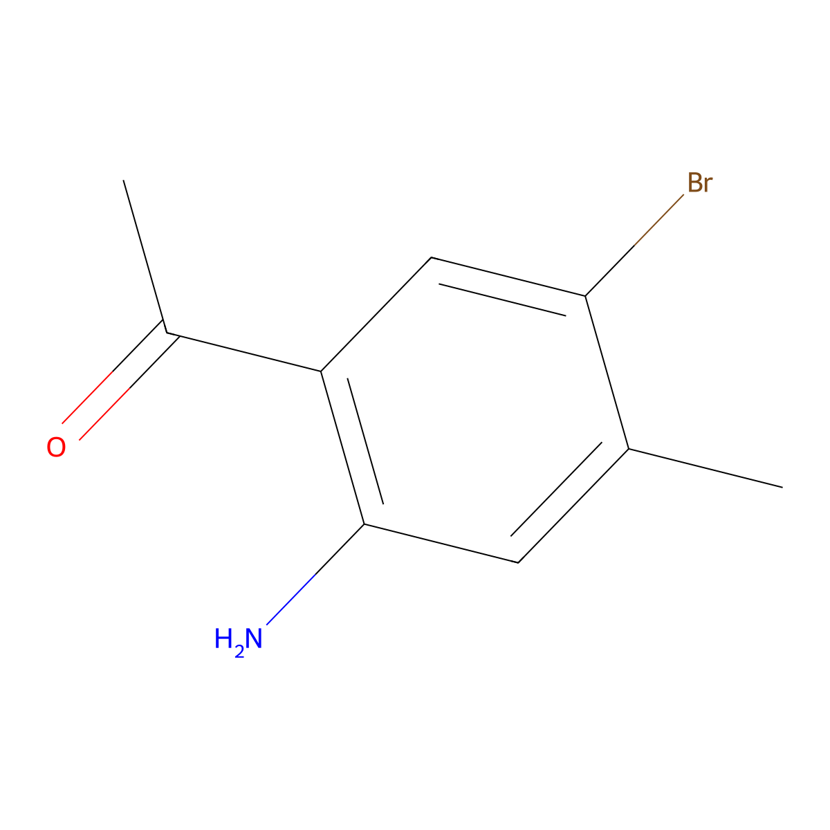 1-(2-Amino-5-bromo-4-methylphenyl)ethanone molecular structure, CAS 817209-21-5