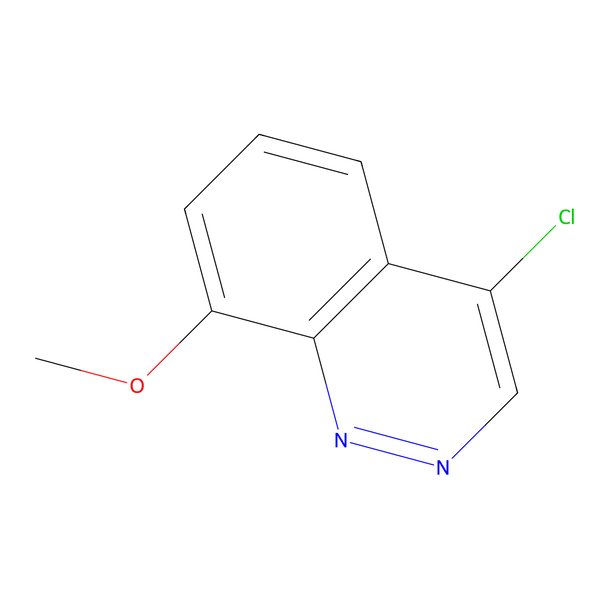 4-Chloro-8-methoxycinnoline molecular structure, CAS 817209-48-6