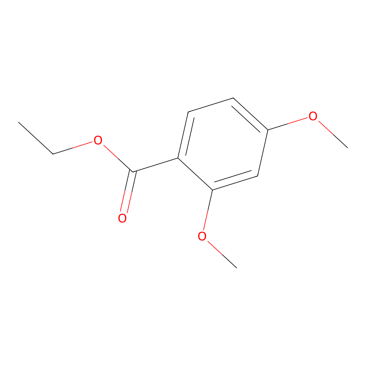 Ethyl 2,4-dimethoxybenzoate molecular structure, CAS 81722-07-8