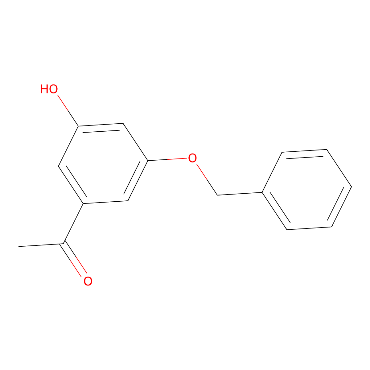 3'-Benzyloxy-5'-hydroxyacetophenone molecular structure, CAS 81732-54-9