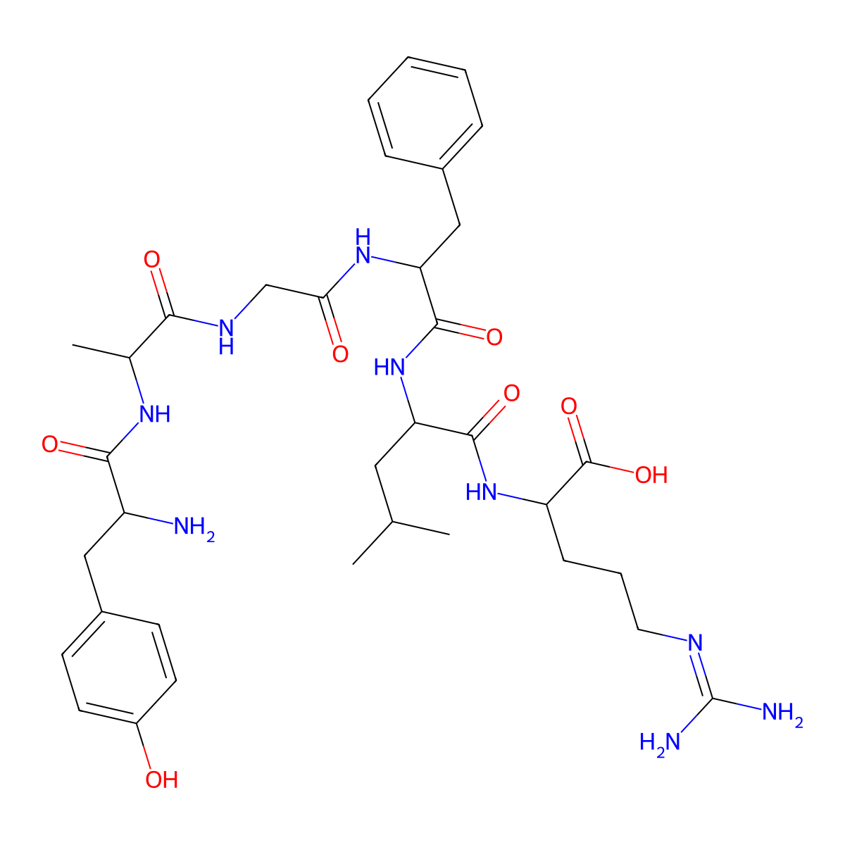 Dalargin molecular structure, CAS 81733-79-1