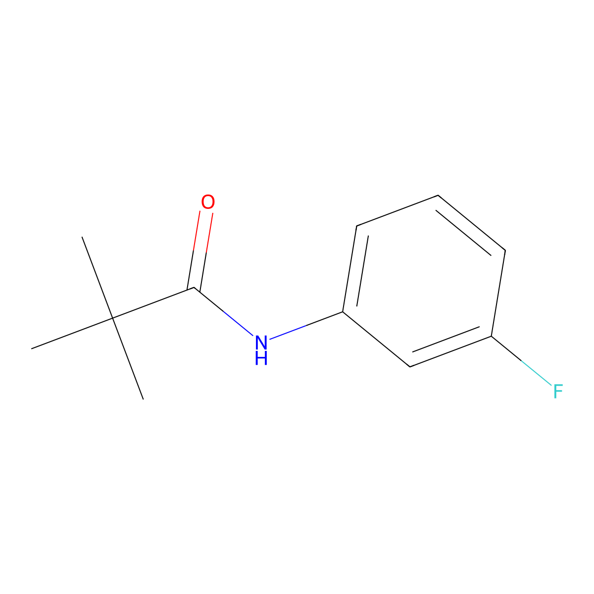 N-(3-Fluorophenyl)pivalamide molecular structure, CAS 81740-17-2
